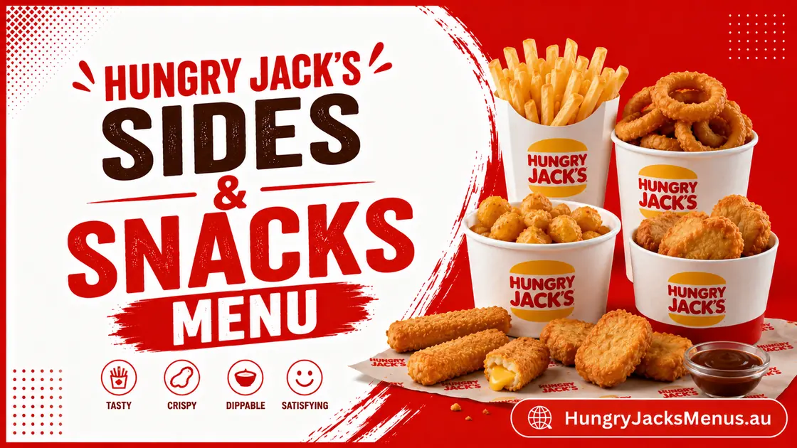 hungry jacks sides menu