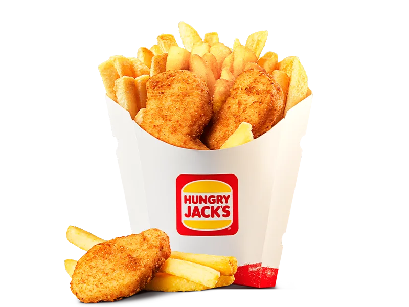 Hungry Jack's 3 Nuggets & Chips Carry Cup