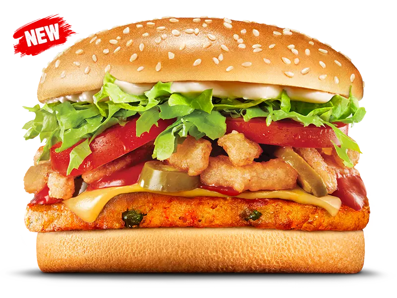 Hungry Jack's Angry Veggie Whopper Cheese