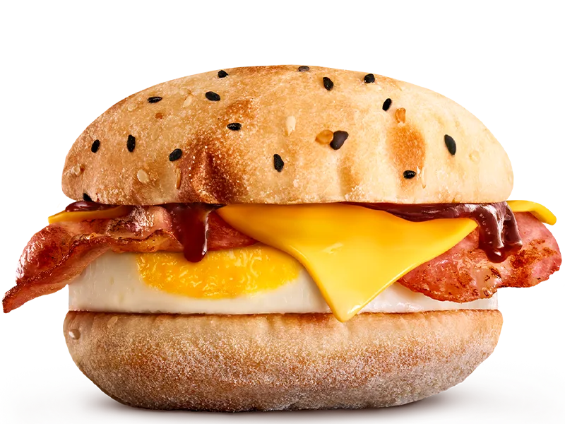 Hungry Jack's Bacon & Egg Turkish Brekky Roll