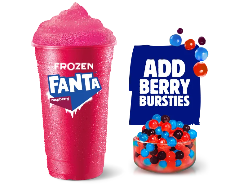 Hungry Jack's Frozen Fanta Raspberry