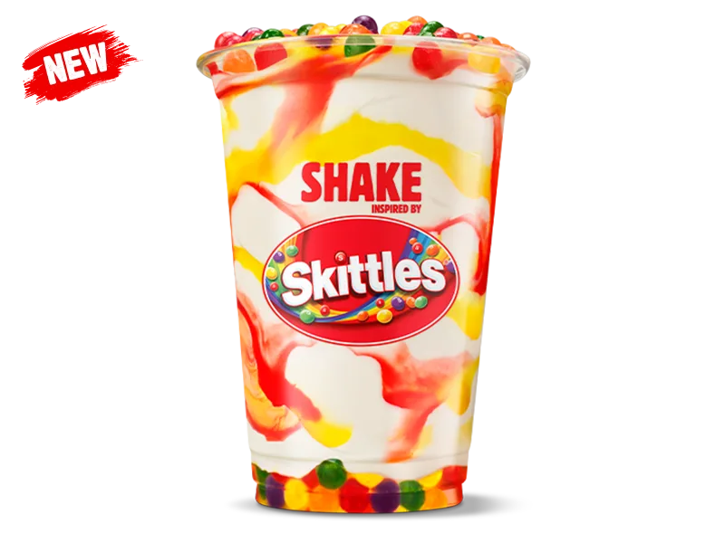 Hungry Jack's Shake inspired by Skittles