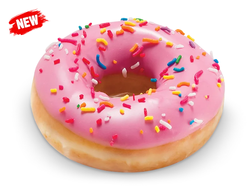Hungry Jack's Strawberry Sprinkle Doughnut