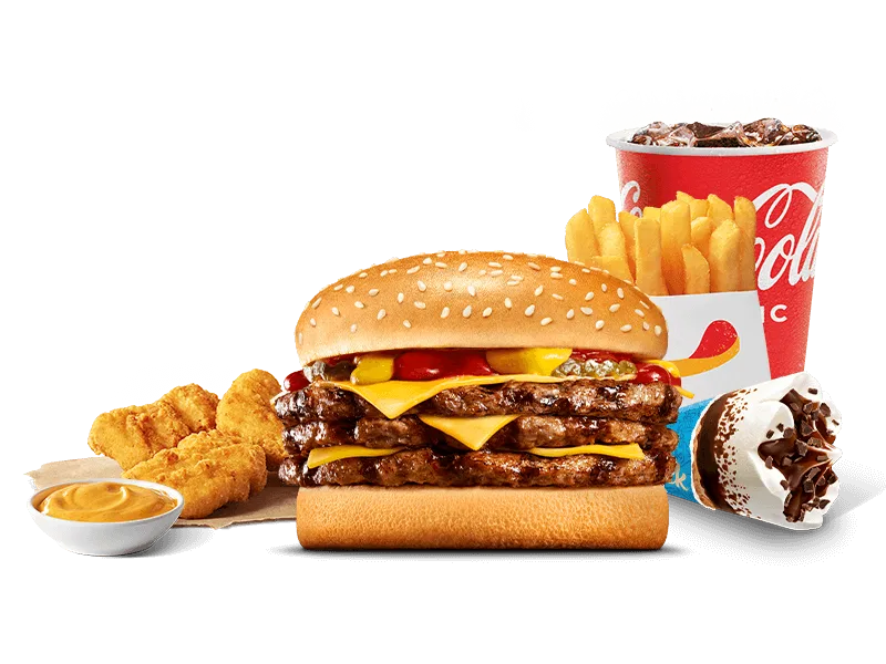 Hungry Jack's Triple Cheeseburger Super Stunner