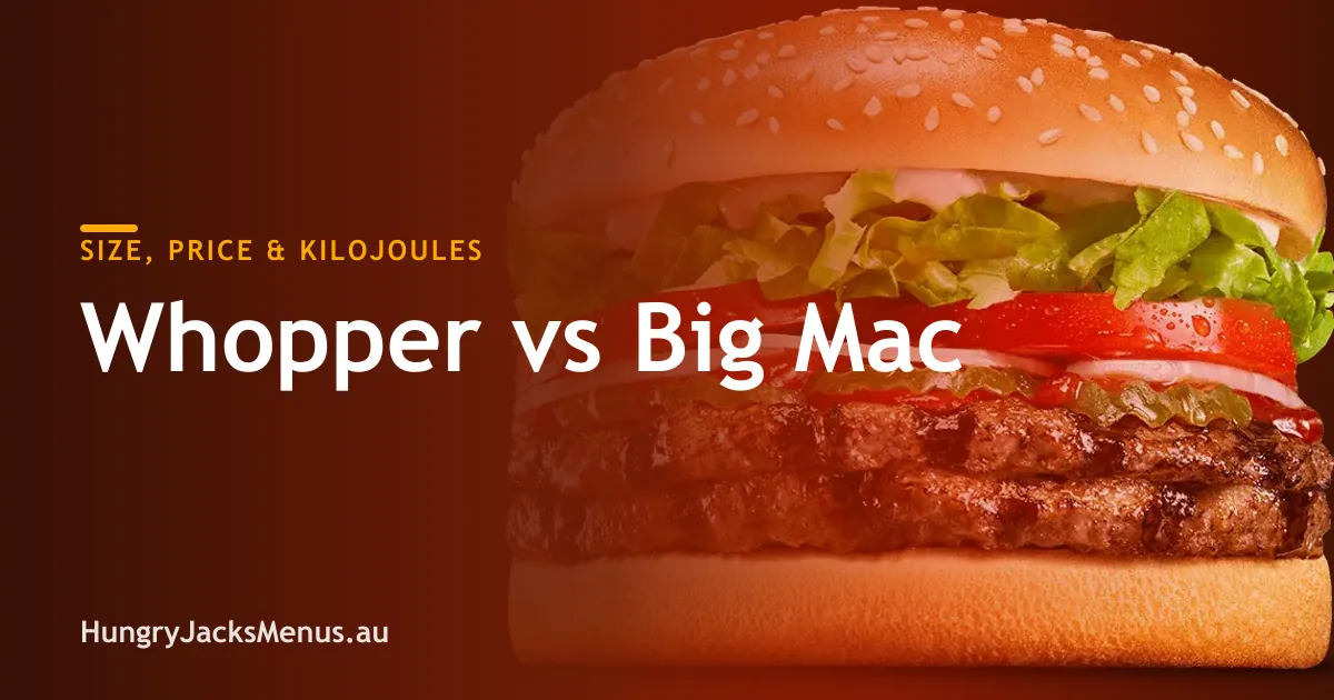 Whopper vs Big Mac